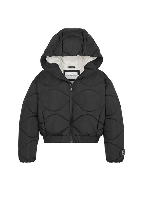 CALVIN KLEIN Cropped quilted down jacket CALVIN KLEIN | CKIG0IG02245BEH